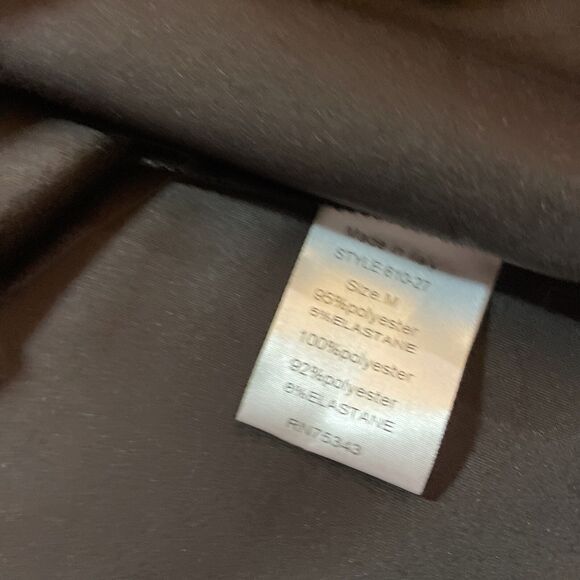 MIM'S CREAZIONI  Chocolate Leopard Sleeves Cocktail Party Dress Italy Sz M NWT - Picture 11 of 11